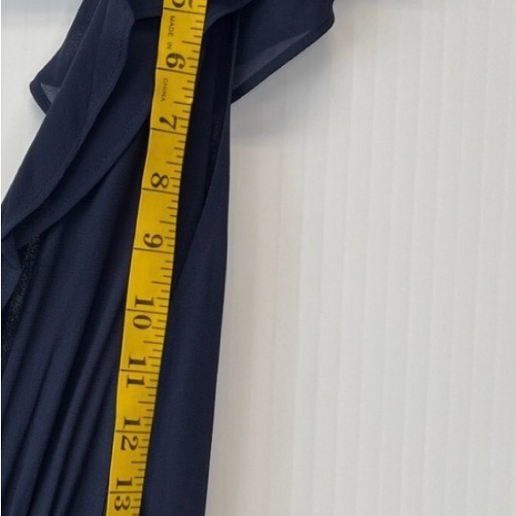 Reformation Peppermint Navy Wrap Maxi Dress NWOT - Picture 6 of 8